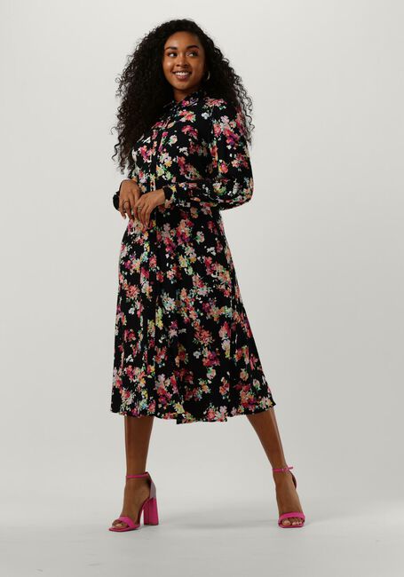 Zwarte Y.A.S. Midi jurk YASALOMA LS MIDI SHIRT DRESS S - large