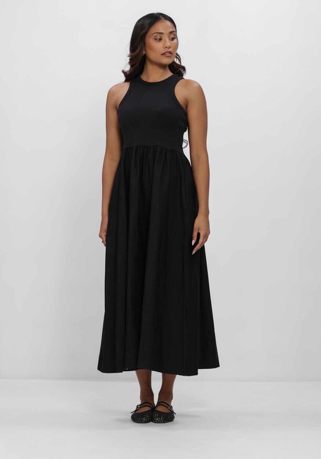 Y.A.S. Robe maxi YASMIRA SL LONG DRESS en noir - large