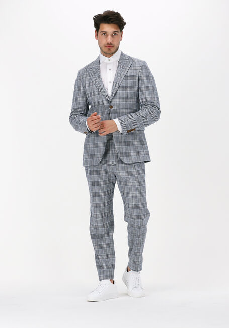 Donkerblauwe SELECTED MEN Colberts SLHSLIM-NOAH MULTI CHECK BLZ - large