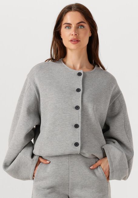 Grijze EDITED Mantel JILIAN SWEAT JACKET - large