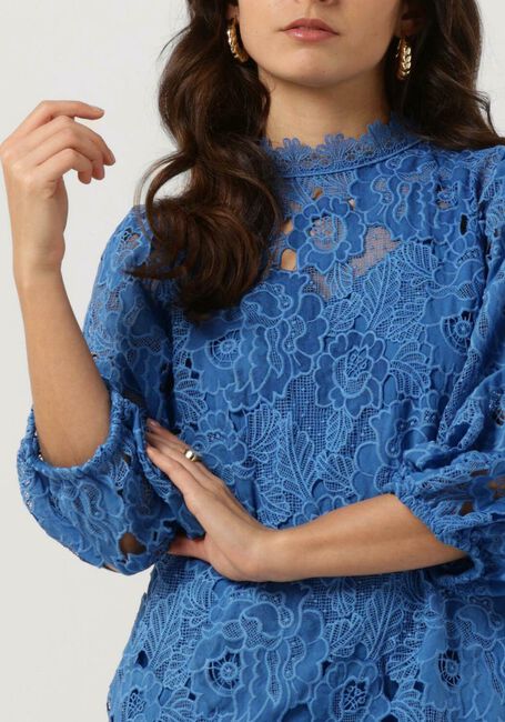 JANSEN AMSTERDAM Robe midi DALIAN en bleu - large