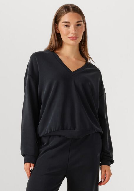 Zwarte ALIX THE LABEL Trui LADIES KNITTED V-NECK SWEATER - large