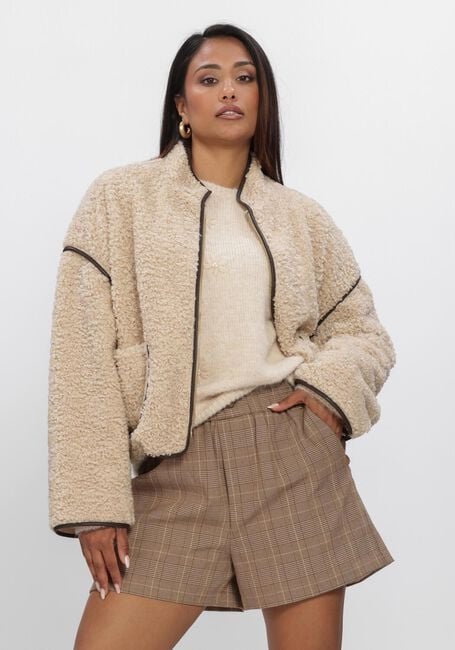 NUKUS Manteau Teddy HEINEKE JACKET en beige - large