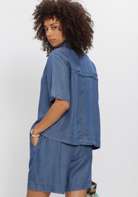 Blauwe SELECTED WOMEN  SLFJANNA OVERSIZE 2/4 POLO SHIRT - large