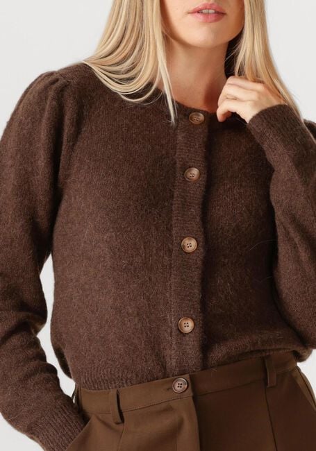 Bruine MSCH COPENHAGEN Trui MSCHMIABELLE HOPE CARDIGAN - large
