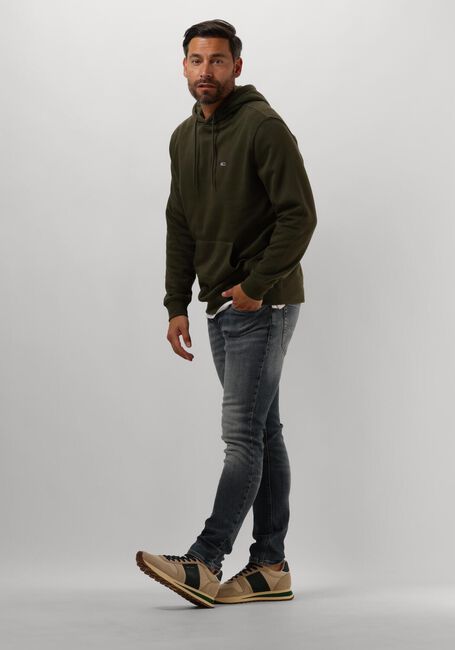 Groene TOMMY JEANS Truien/vesten TJM REG S FLAG HOODIE - large