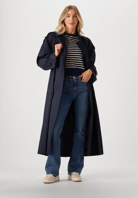 Blauwe TOMMY HILFIGER Mantel OVERSIZED TRENCH COAT - large