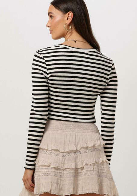 SELECTED FEMME T-shirt ANNA LS CREW NECK TEE STRIPE en blanc - large