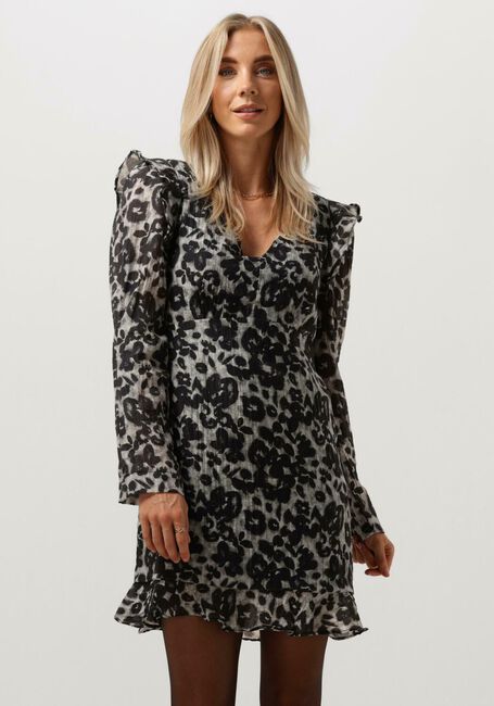 Bruine OBJECT Mini jurk OBJRUTH LS SHORT DRESS E AW FAIR - large