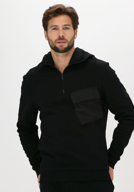 LYLE & SCOTT Chandail POCKET HOODIE en noir - large