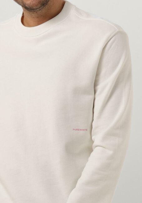 PUREWHITE Pull CREWNECK WITH BIG EMBROIDERY AT BACKSIDE Blanc - large