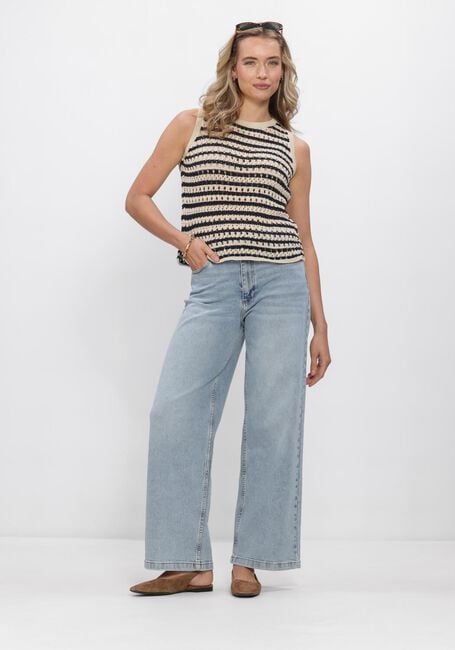 MODSTR&Ouml;M VESTERMD STRIPE TOP Hauts & T-shirts Bleu fonc&eacute; - large