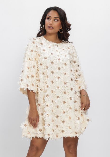 Beige Y.A.S. Jurken YASABELONE 3/4 DRESS - large