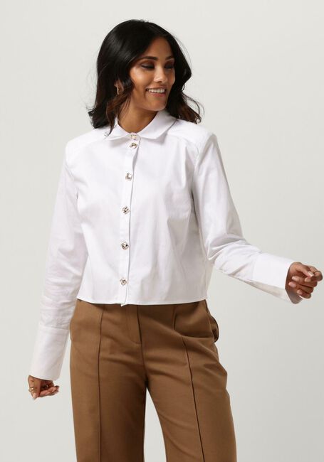 Witte NOTES DU NORD  IBI SHOULDER PAD SHIRT - large