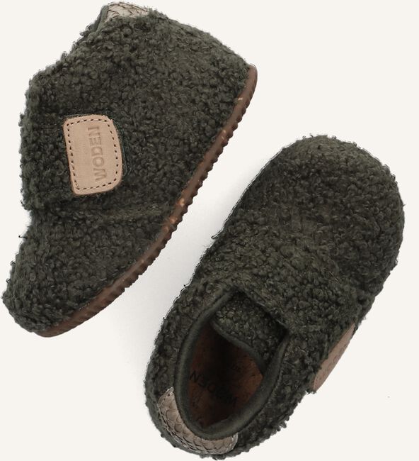Groene WODEN Pantoffels KIM TEDDY Groene WODEN Pantoffels KIM TEDDY - large