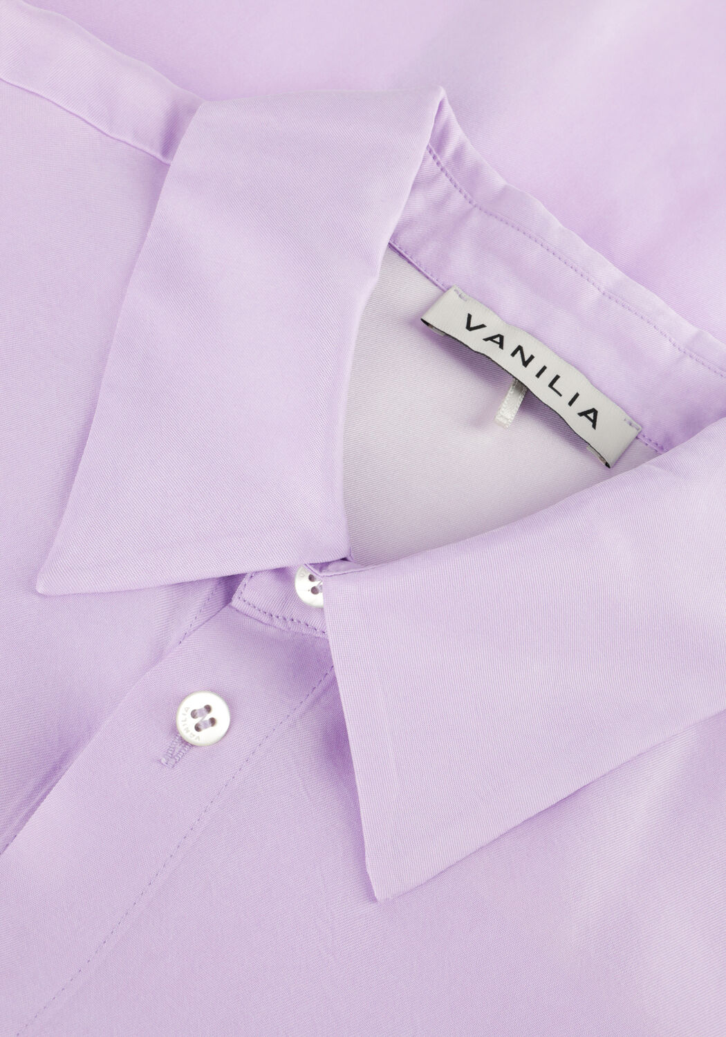 Paarse VANILIA  RELAX SATIN SHIRT - large