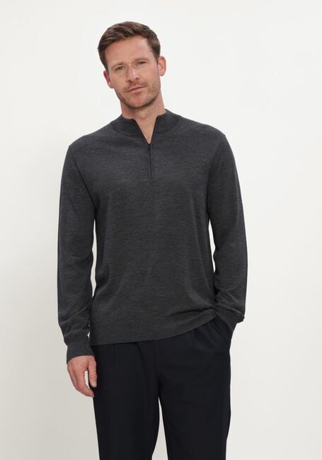 STEFANO LAURAN Pull HALF ZIP ANDERS Anthracite - large