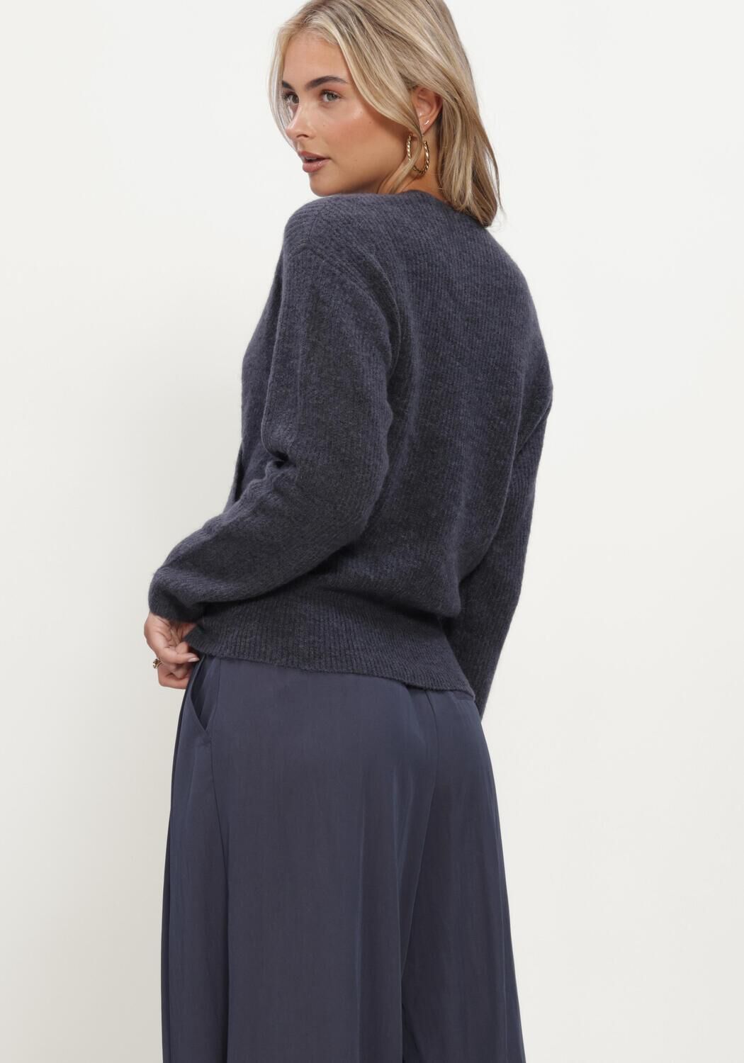 MSCH COPENHAGEN Pull MSCHBONDIE HOPE V PULLOVER Gris fonc&eacute; - large