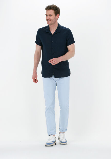 DSTREZZED Chemise décontracté RESORT SHIRT S/S LINEN en bleu - large