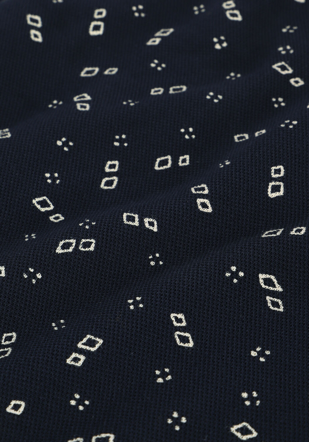 SCOTCH & SODA Chemise d&eacute;contract&eacute; PRINTED PIQUE POLO IN ORGANIC COTTON Bleu fonc&eacute; - large