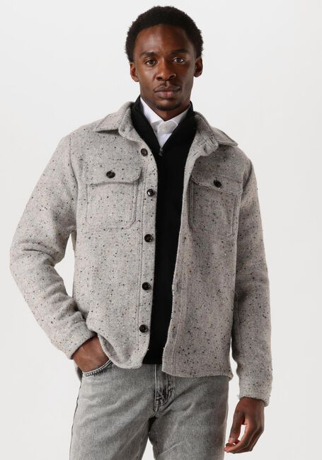 Grijze PROFUOMO Overshirt OVERSHIRT DONEGAL - large