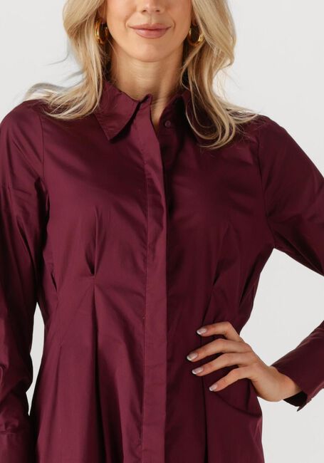 Bordeaux CO'COUTURE Midi jurk POPPY SHIRT LONG DRESS - large