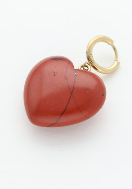 Rode BONNIE STUDIOS Sieraad HEART COPPER PENDANT - large