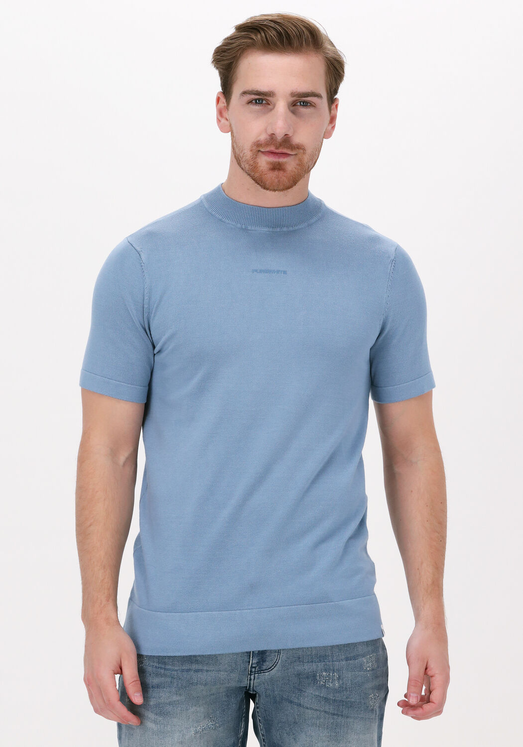 T shirt met hoge kraag heren outlet