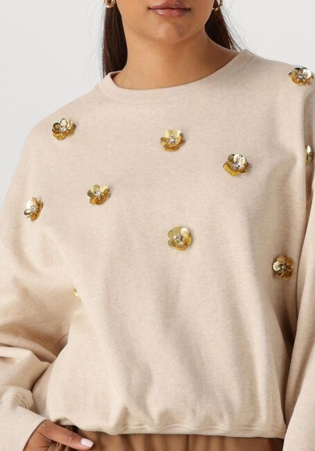 NUKUS Pull BEATRIZ PULLOVER FLOWER en beige - large