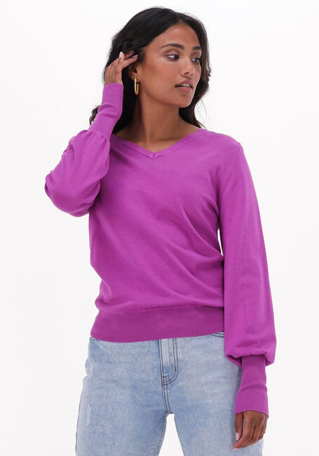 YDENCE Pull KNITTED TOP MAYA en violet - large