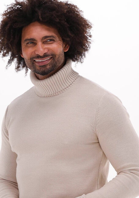 SELECTED HOMME Col roulé AXEL LS KNIT ROLL NECK Sable - large