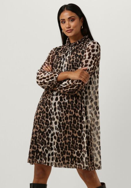 Bruine ANA ALCAZAR Mini jurk DRESS TURTLENECK - large
