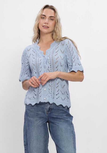 Y.A.S. YASVIENNA SS KNIT CARDIGAN S. Pulls & Gilets Bleu clair - large