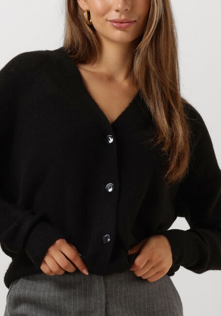 SUMMUM Gilet CARDIGAN WOOL ELASTANE BLEND KNIT en noir - large
