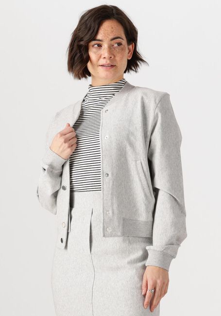 JANSEN AMSTERDAM Jack GOLDIE JASJE HVM 274 BOMBER LONG SLEEVE Gris clair - large