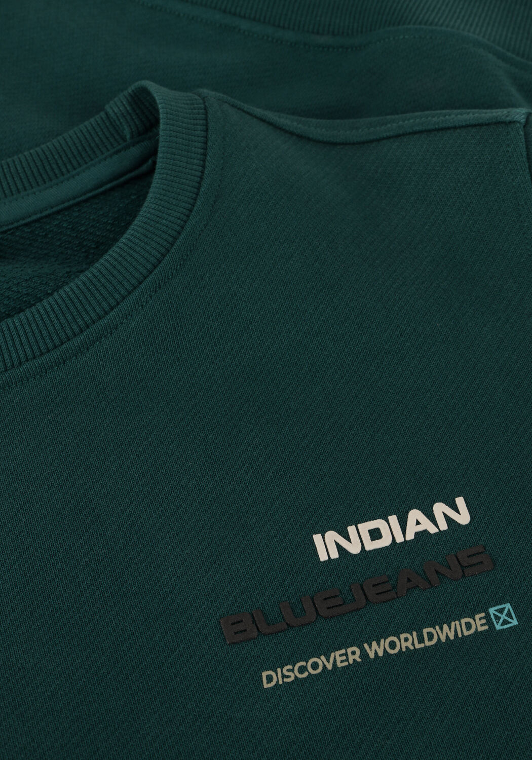 INDIAN BLUE JEANS Chandail LOOSE FIT SWEAT BACKPRINT Vert fonc&eacute; - large