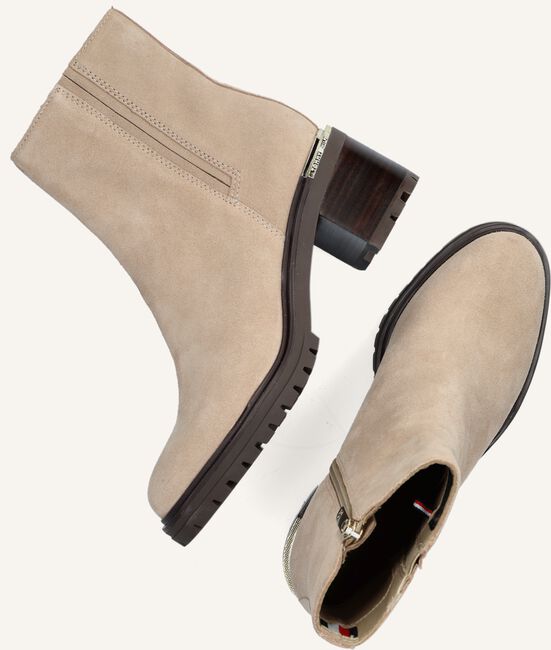 Beige TOMMY HILFIGER Enkellaarsjes TH OUTDOOR MID HEEL Beige TOMMY HILFIGER Enkellaarsjes TH OUTDOOR MID HEEL - large