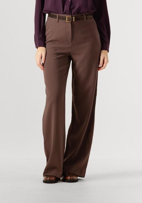 Bruine MSCH COPENHAGEN Wijde broek MSCHMACY MICHELLE HW WIDE PANTS LONG - large