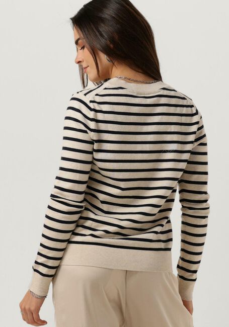 Beige TOMMY HILFIGER Trui CO JERSEY STITCH V-NK SWEATER - large
