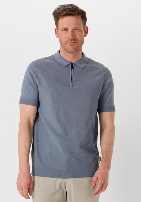 SAINT STEVE Polo SONNY Bleu clair - large