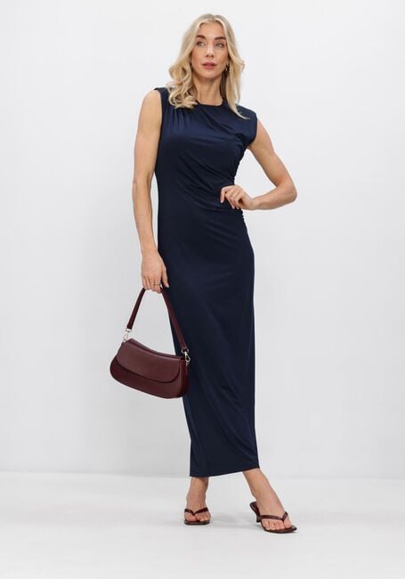 Donkerblauwe ROSEMUNDE Maxi jurk BILLIE SL LONG DRAPE DRESS - large