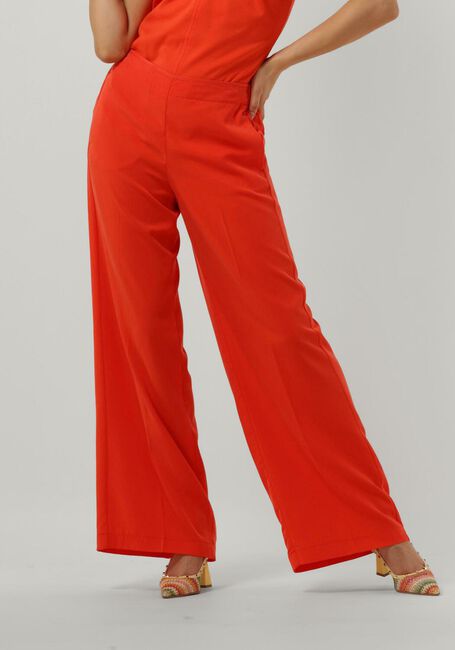 SUMMUM Pantalon large TROUSERS TENCEL en orange - large