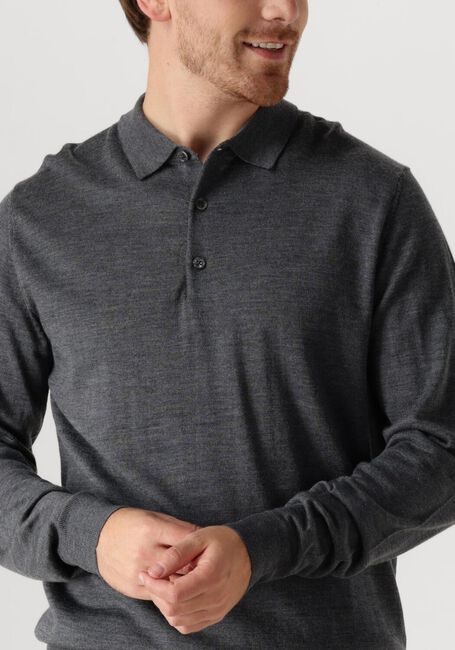PROFUOMO Polo POLO LONG SLEEVE en gris - large