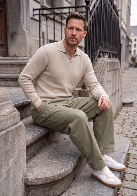 Beige DSTREZZED Polo DS_SAHA KNIT - large