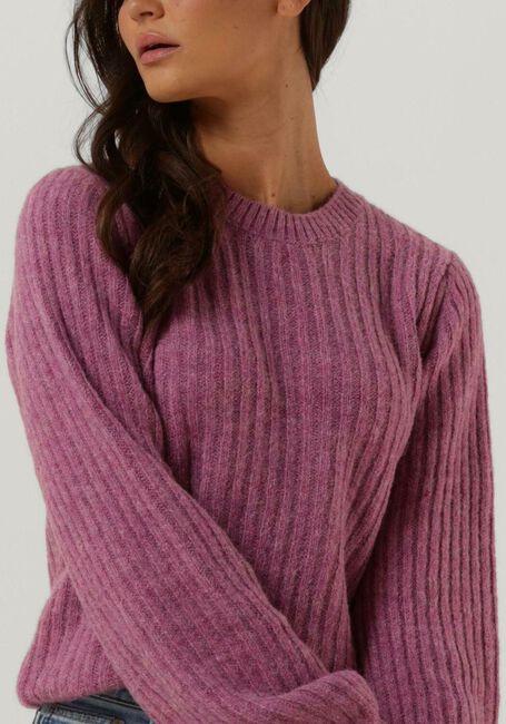 MODSTR&Ouml;M Pull GOLDIE O-NECK en violet - large