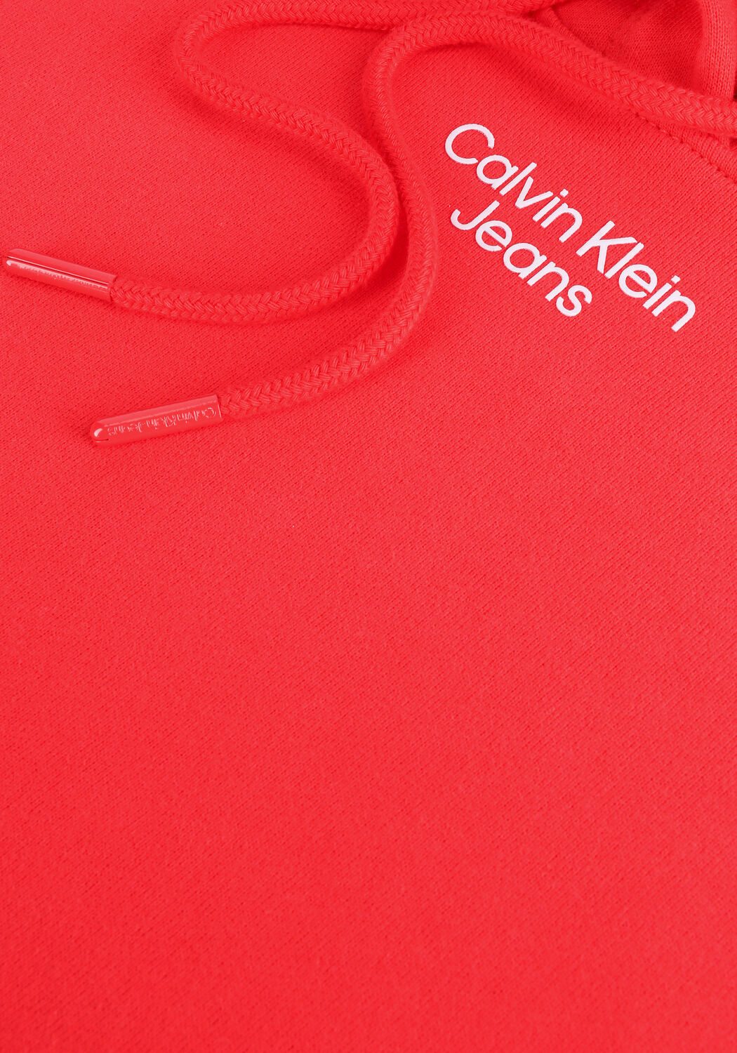 Rode CALVIN KLEIN Sweater STACKED LOGO HOODIE - large