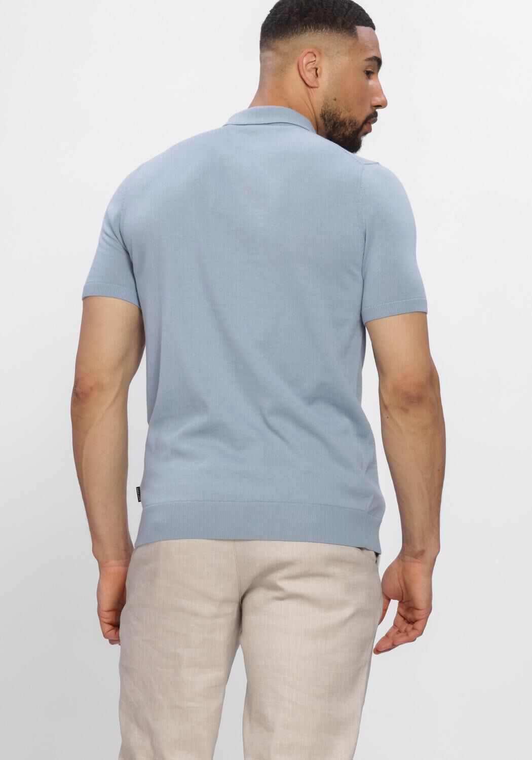 SAINT STEVE Polo CHRIS en bleu - large