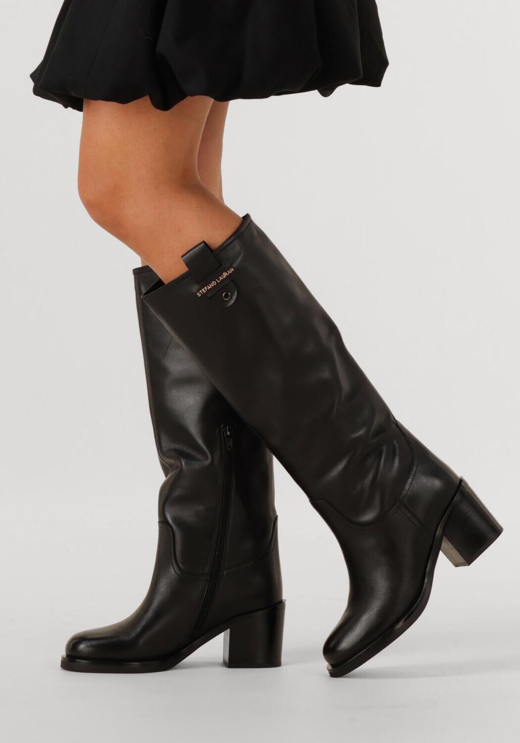 STEFANO LAURAN Bottes hautes GR2107 en noir - large