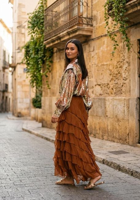 MES DEMOISELLES Jupe maxi CHERRY en marron - large