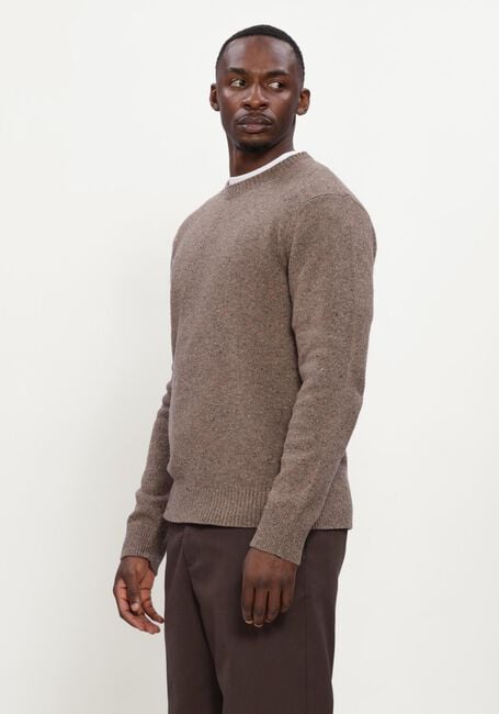 Bruine SELECTED MEN Trui LMNEIL LS KNIT NEPS CREW NECK - large